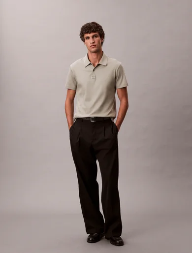 CK JEANS Áo Polo Nam SS Slim Premium Interlock Polo