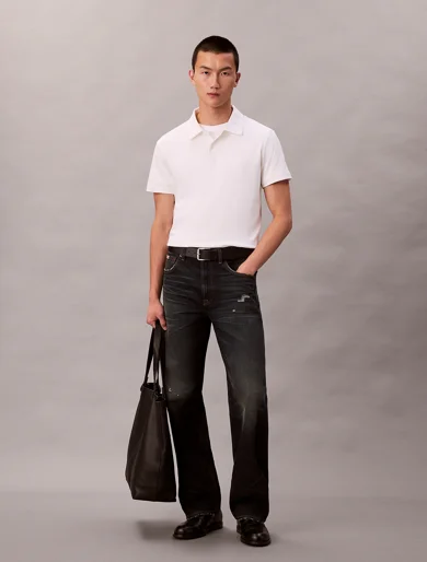 CK JEANS Áo Polo Nam SS Slim Premium Interlock Polo