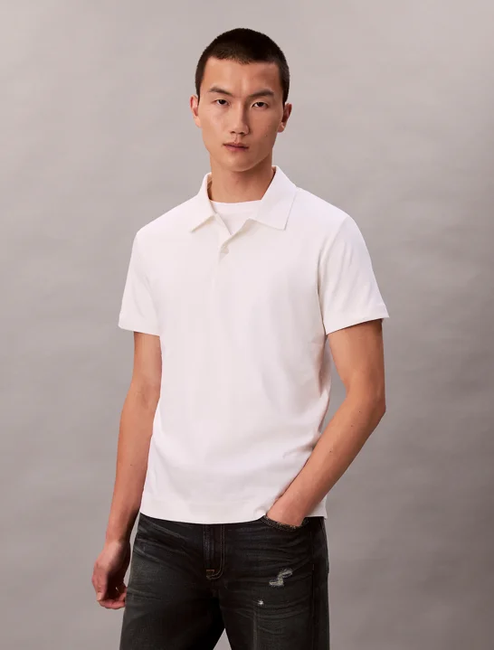 CK JEANS Áo Polo Nam SS Slim Premium Interlock Polo