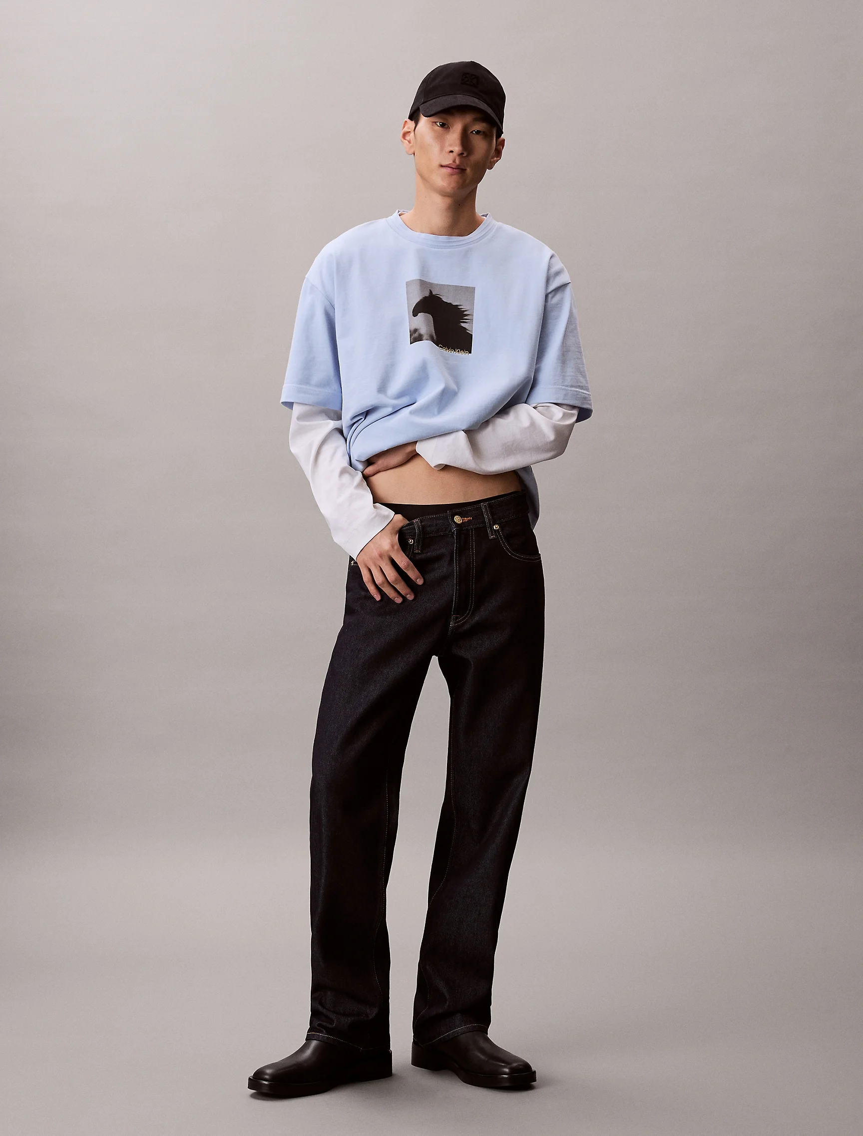 CK JEANS Áo Thun Nam LNY Relaxed Fit