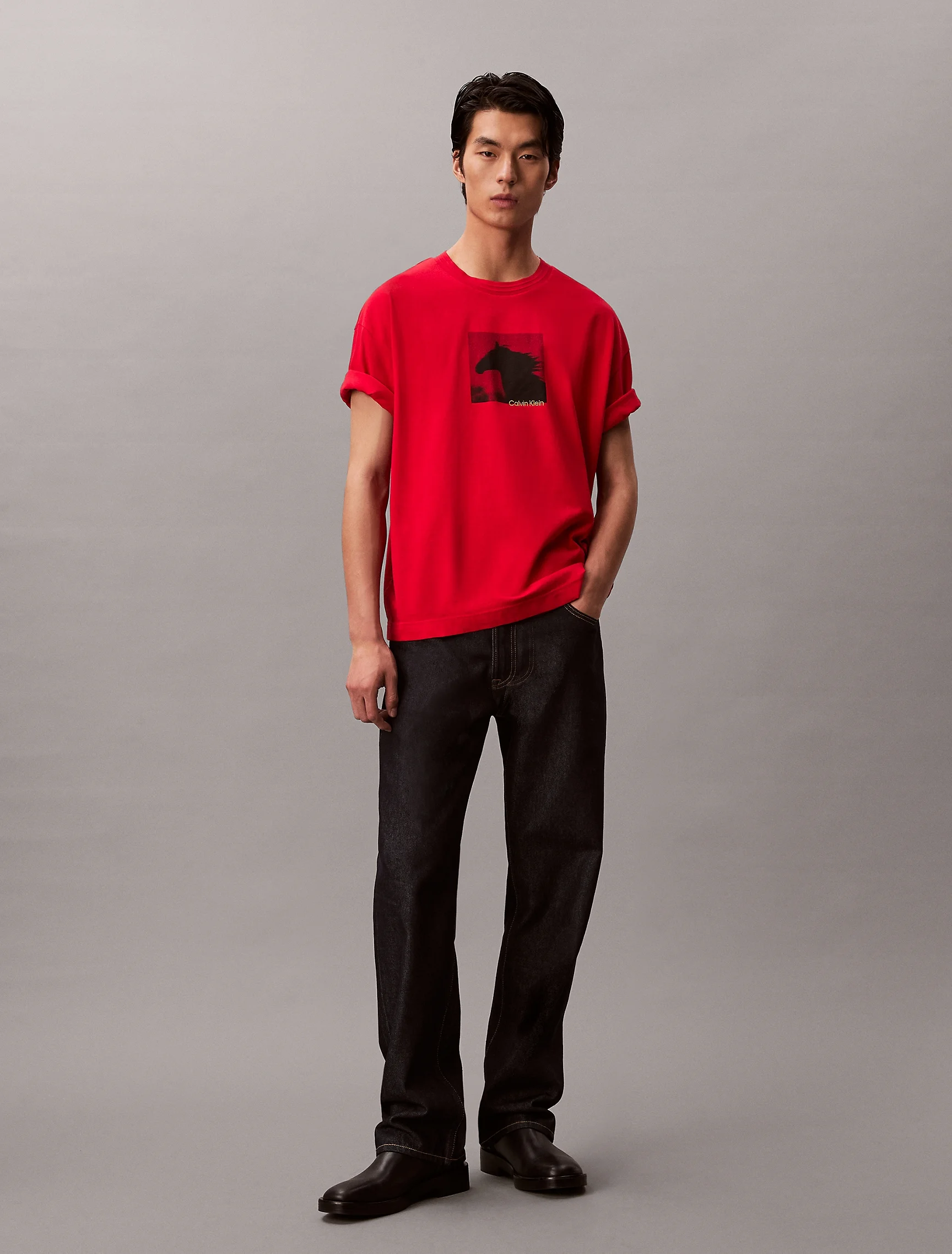 CK JEANS Áo Thun Nam LNY Relaxed Fit