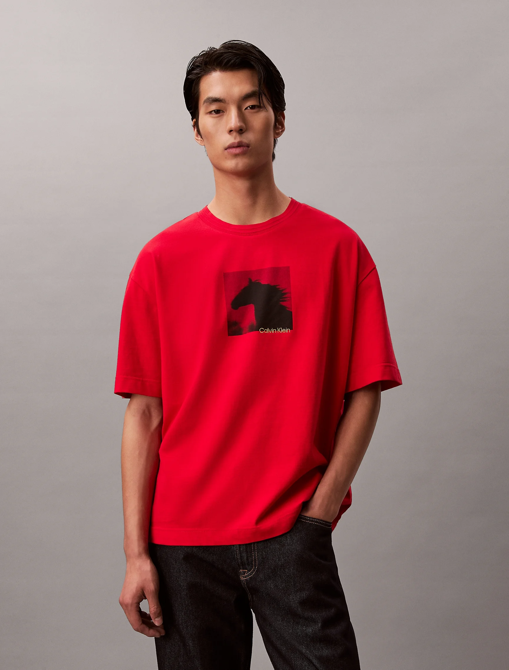 CK JEANS Áo Thun Nam LNY Relaxed Fit
