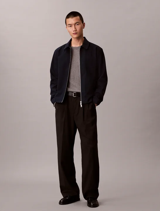 CK JEANS Áo Khoác Nam LS Cotton Dobby Blouson Jkt