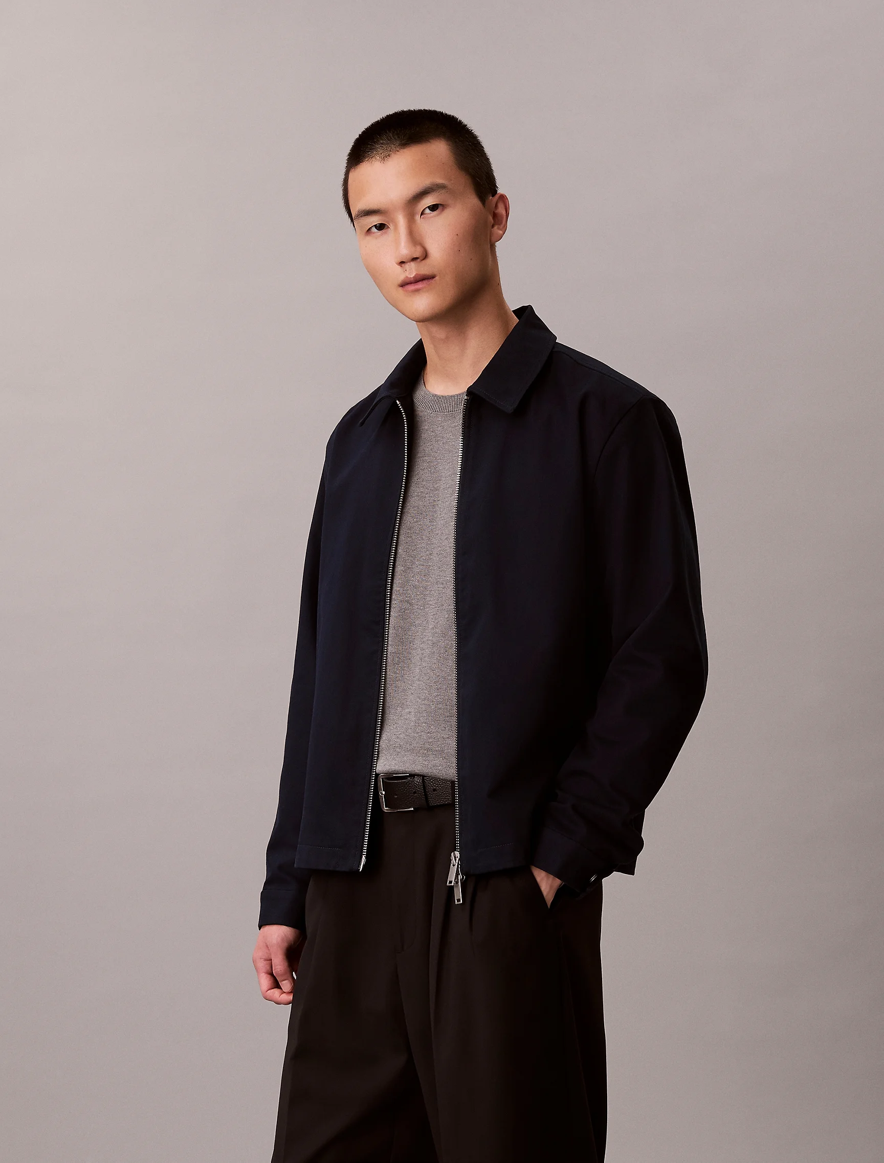 CK JEANS Áo Khoác Nam LS Cotton Dobby Blouson Jkt