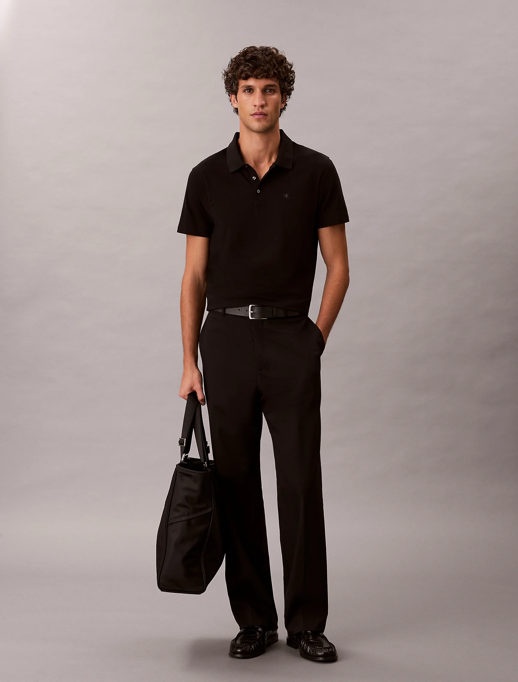 CK JEANS Áo Polo Nam Slim Stretch Cotton Polo