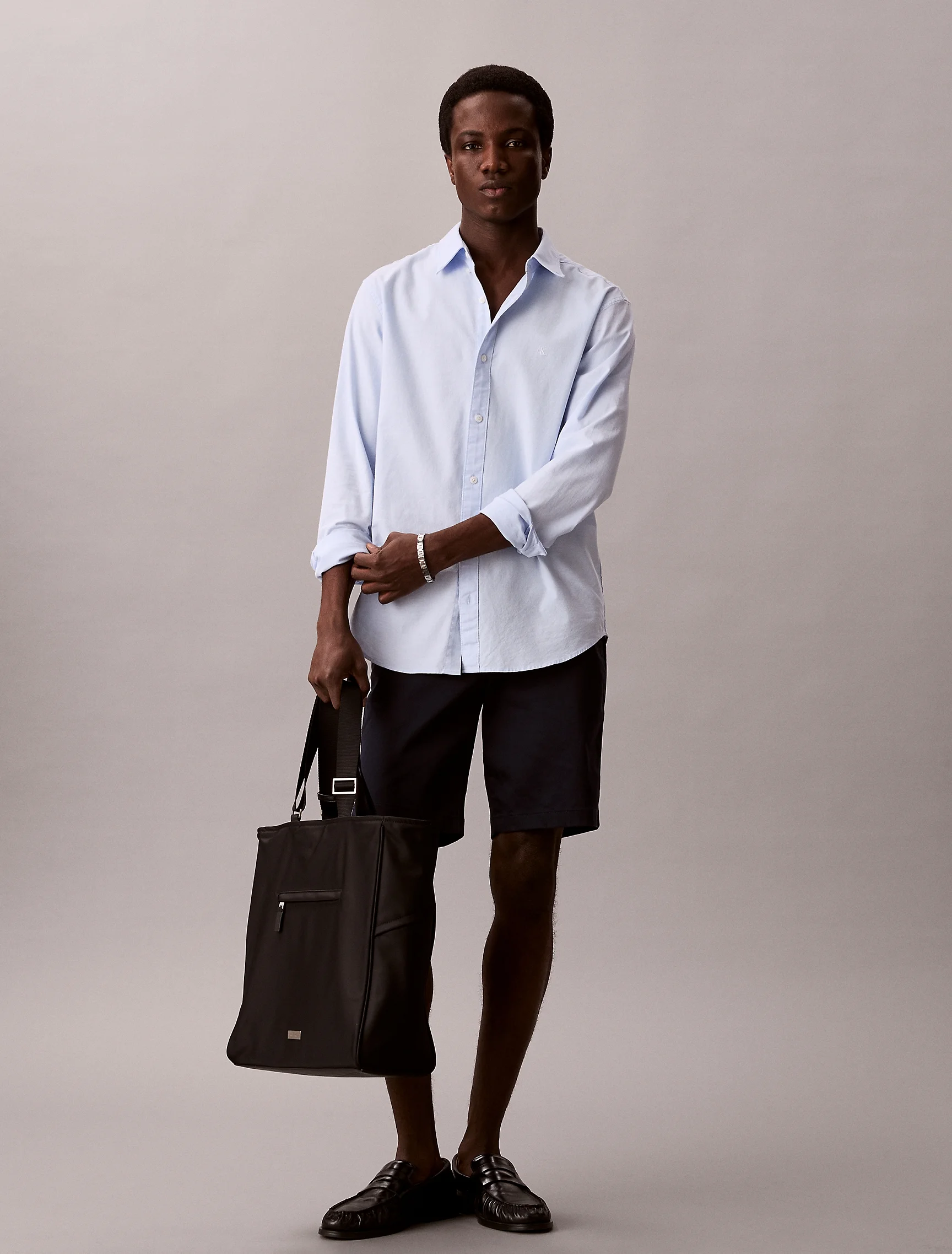 CK JEANS Quần Ngắn Nam Refined Stretch Chino Short