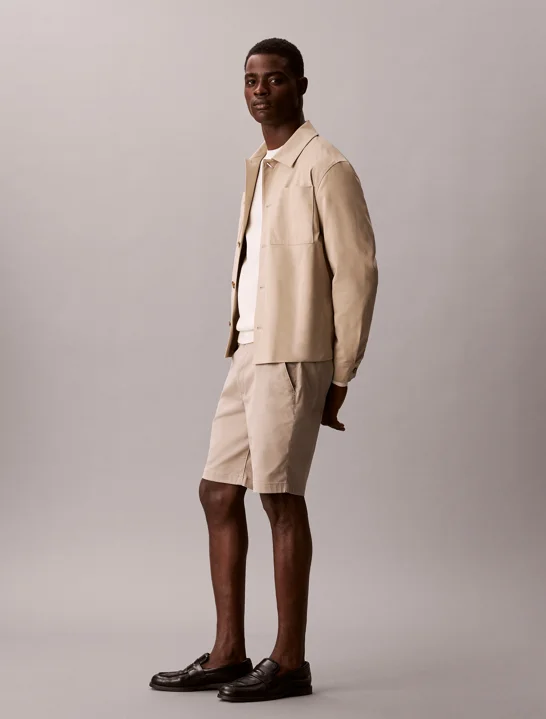 CK JEANS Quần Ngắn Nam Refined Stretch Chino Short