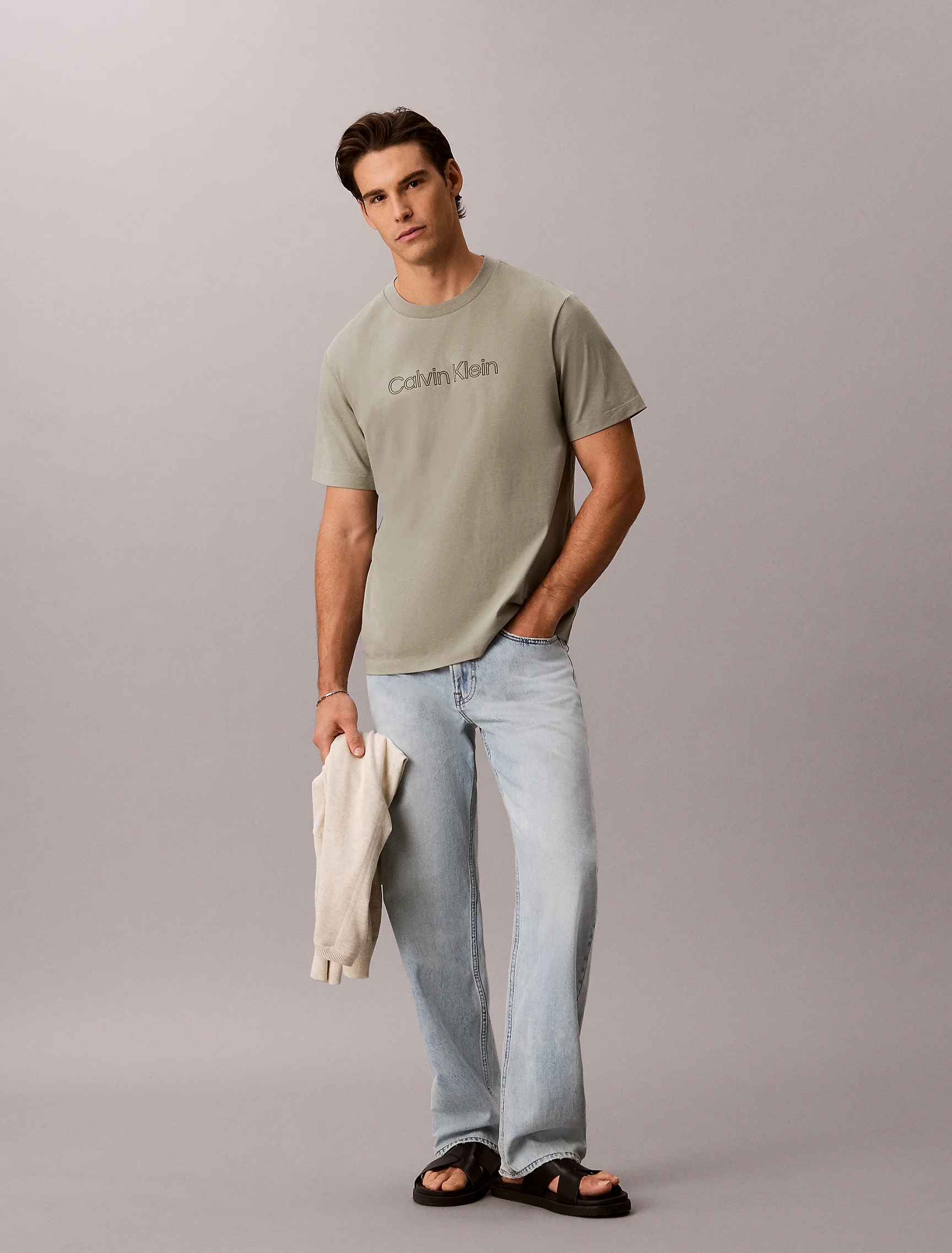 CK JEANS Áo Thun Nam Easy Fit