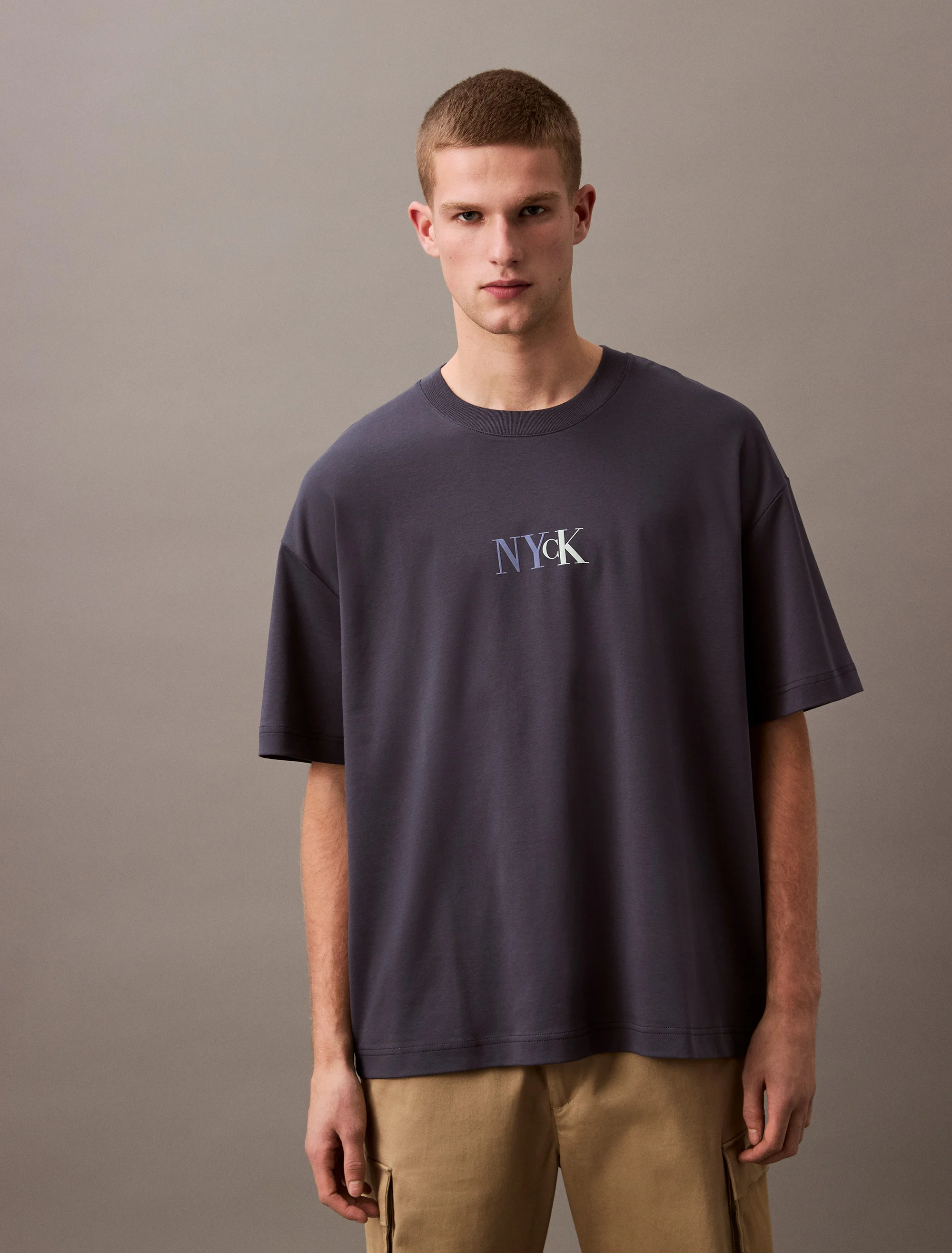 CK JEANS Áo Thun Nam Fashion Fit
