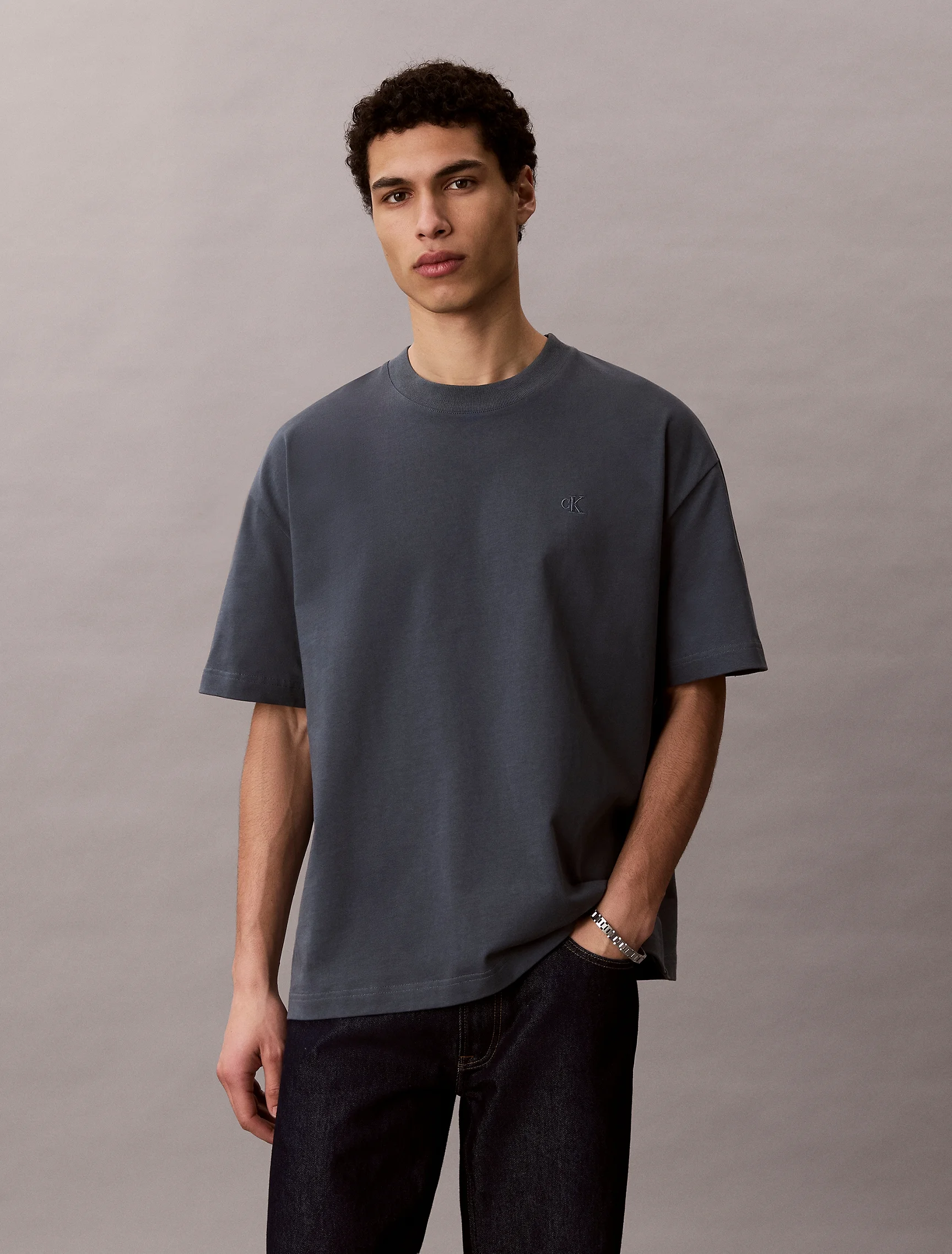 CK JEANS Áo Thun Nam Oversized Fit