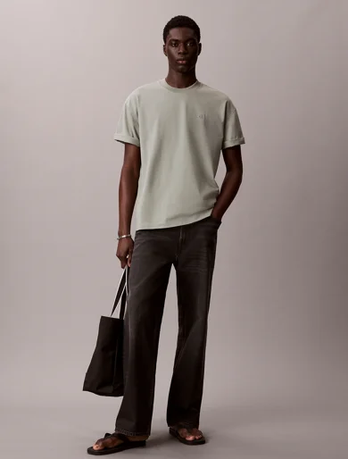 CK JEANS Áo Thun Nam Oversized Embossed Monogram Tee