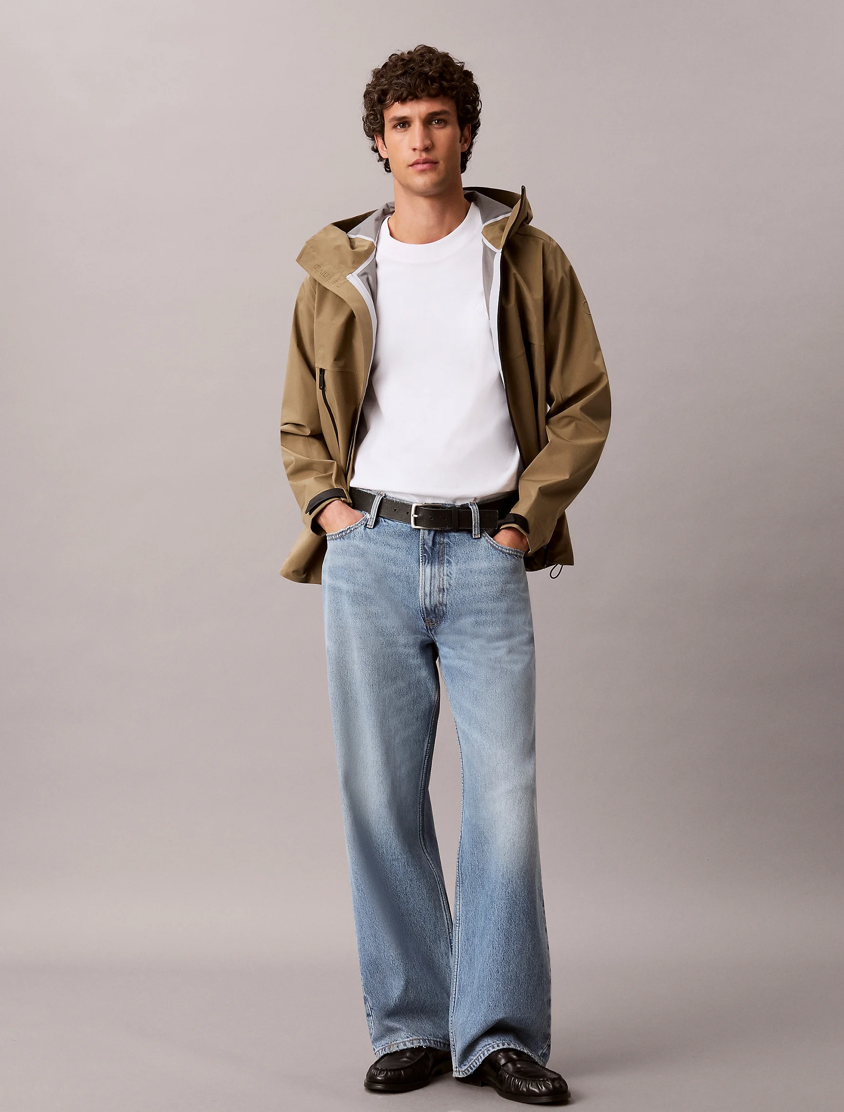 CK JEANS Áo Thun Nam Oversized Embossed Monogram Tee