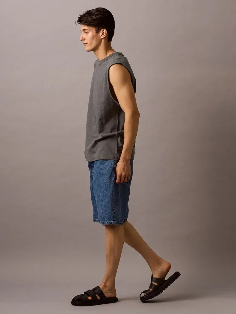 CK JEANS Áo Ba Lỗ Nam Hemp Jersey Tank