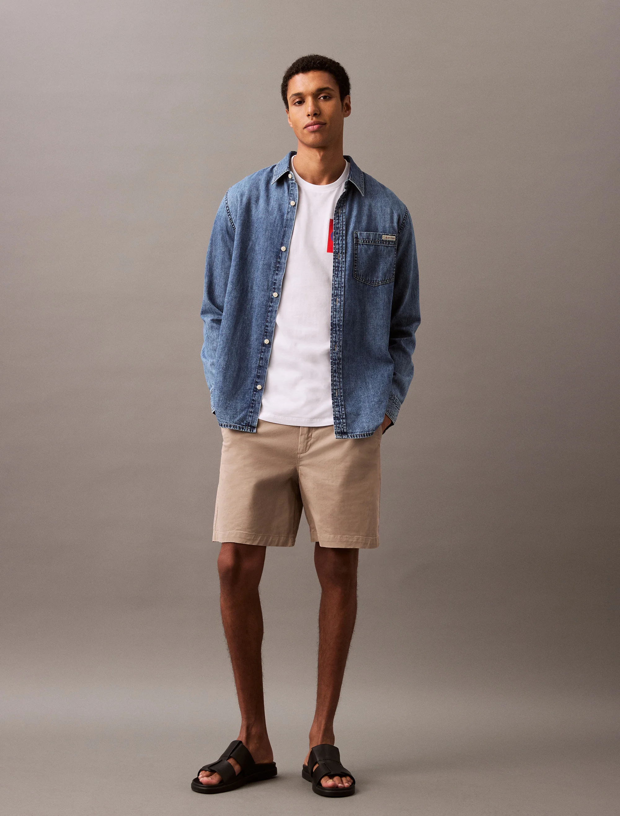 CK JEANS Quần Ngắn Nam Straight Fit