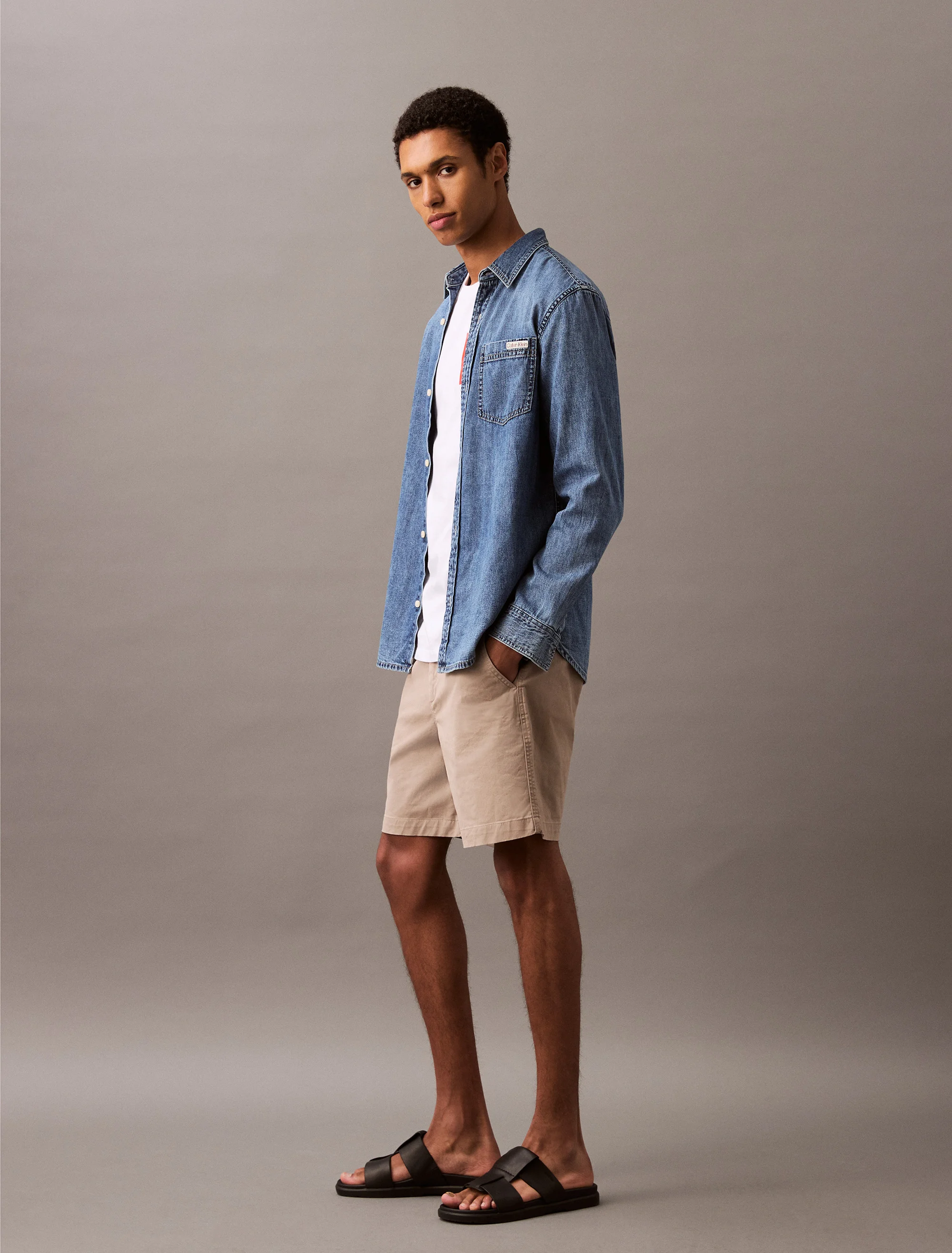 CK JEANS Quần Ngắn Nam Straight Fit