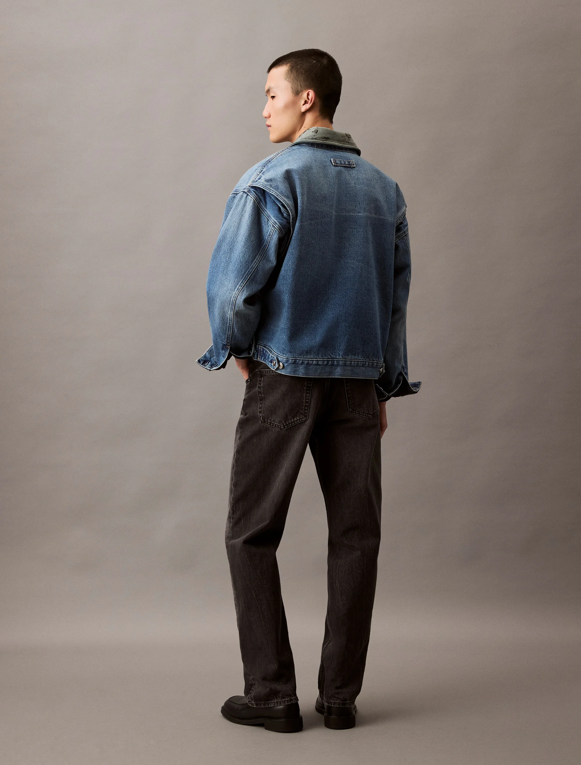 CK JEANS Quần Jeans Nam 90S Straight Black Fog Jean
