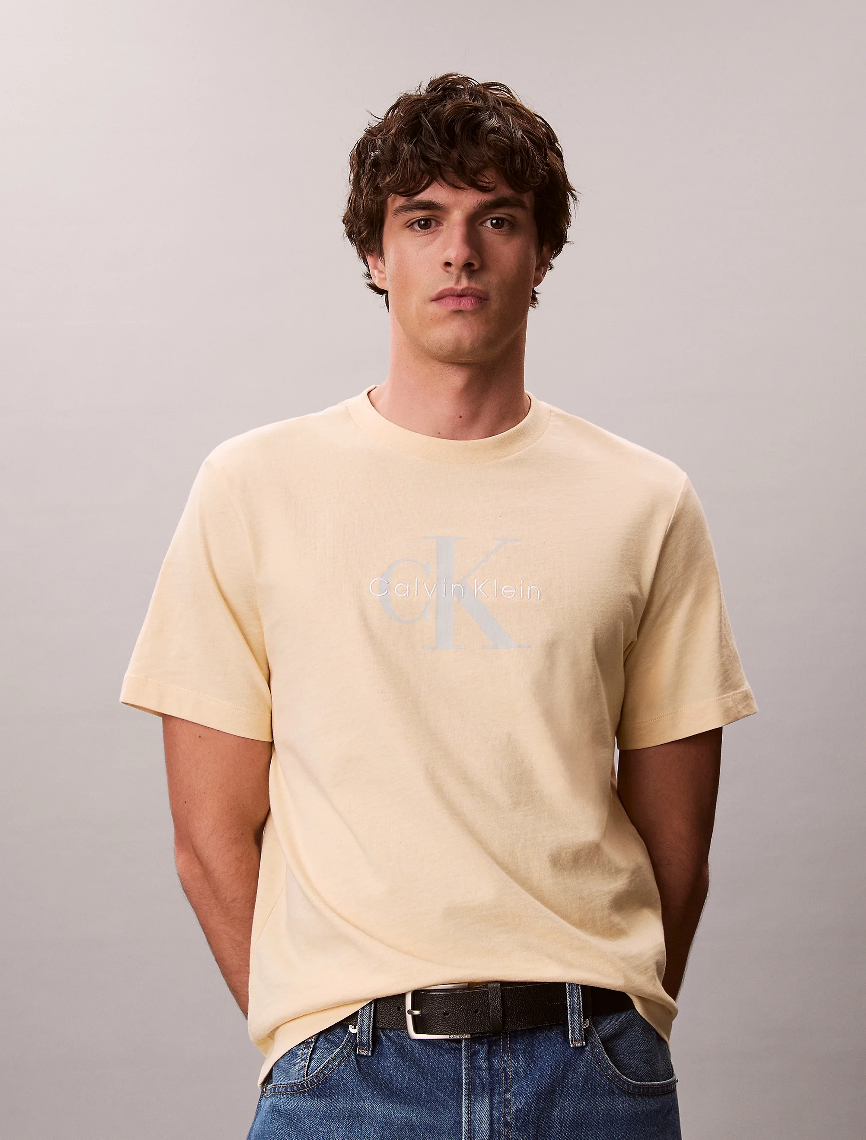 CK JEANS Áo Thun Nam Monogram T-shirt