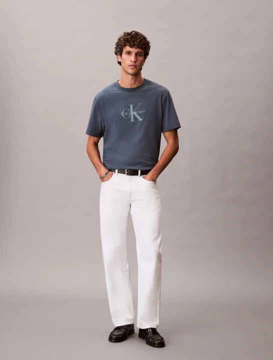 CK JEANS Áo Thun Nam Monogram T-shirt
