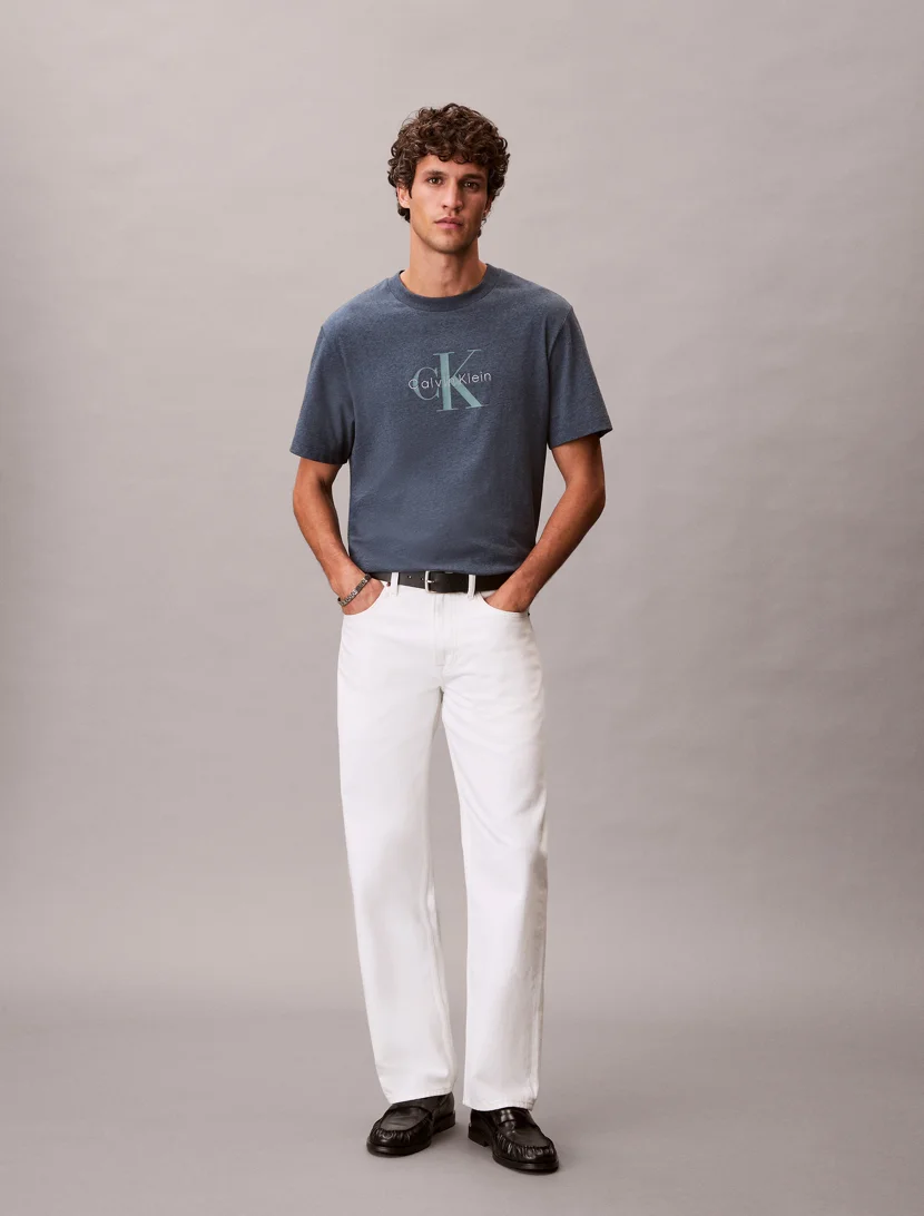 CK JEANS Áo Thun Nam Monogram T-shirt