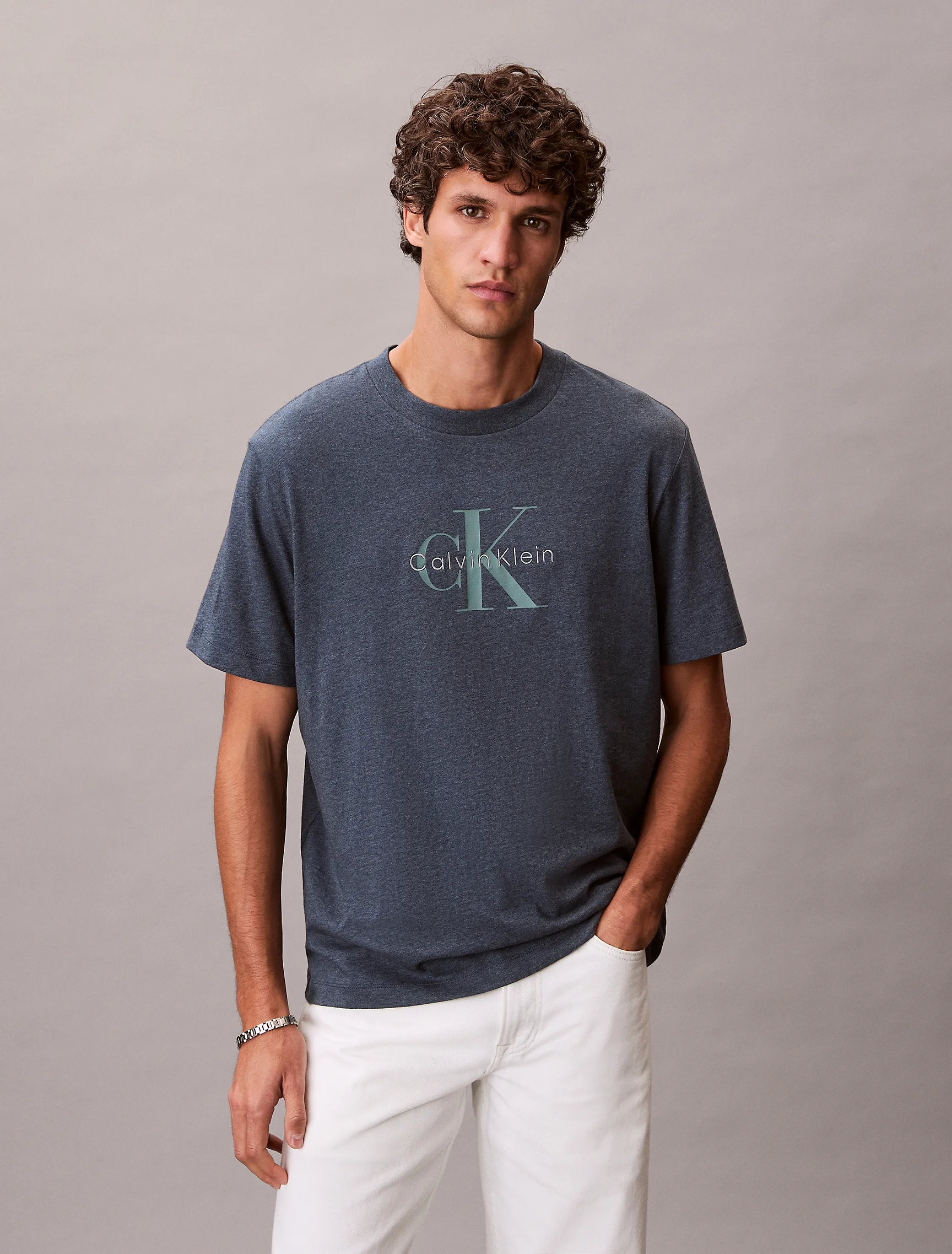 CK JEANS &Aacute;o Thun Nam Monogram T-shirt