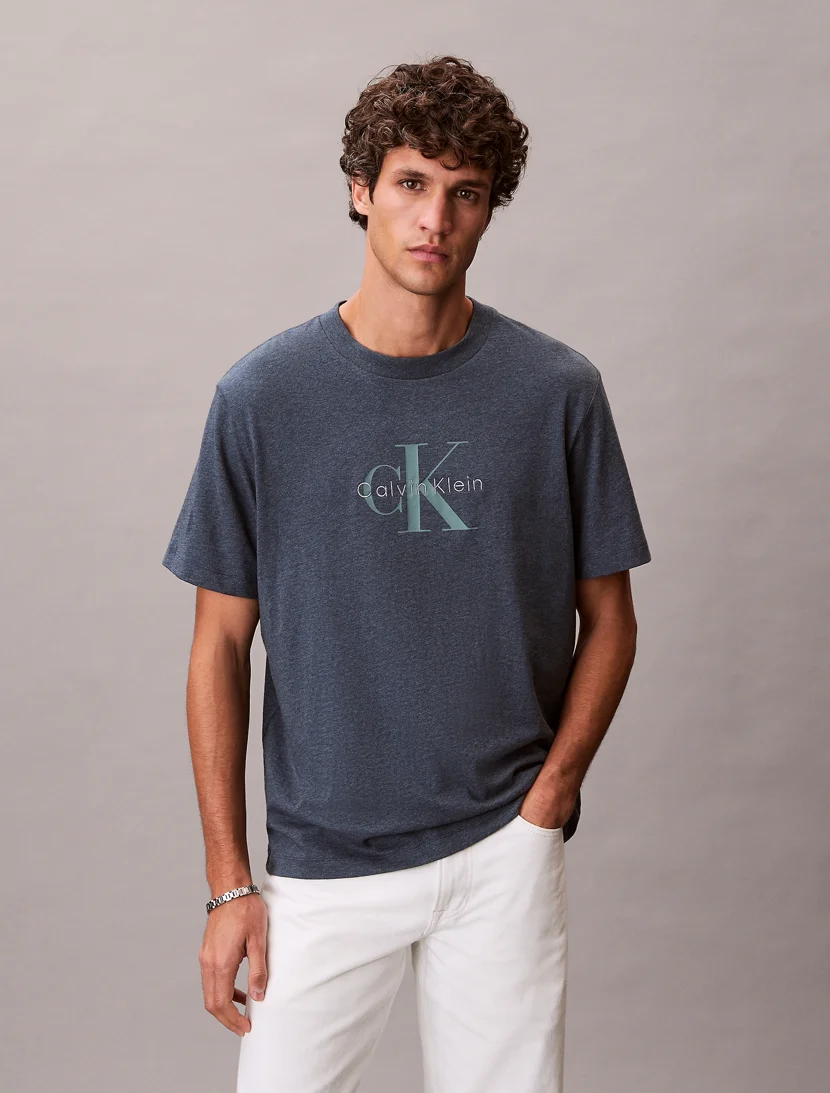 CK JEANS Áo Thun Nam Monogram T-shirt