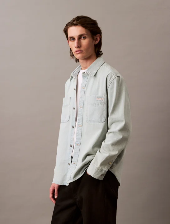 CK JEANS Áo Sơ Mi Denim Nam Regular Fit
