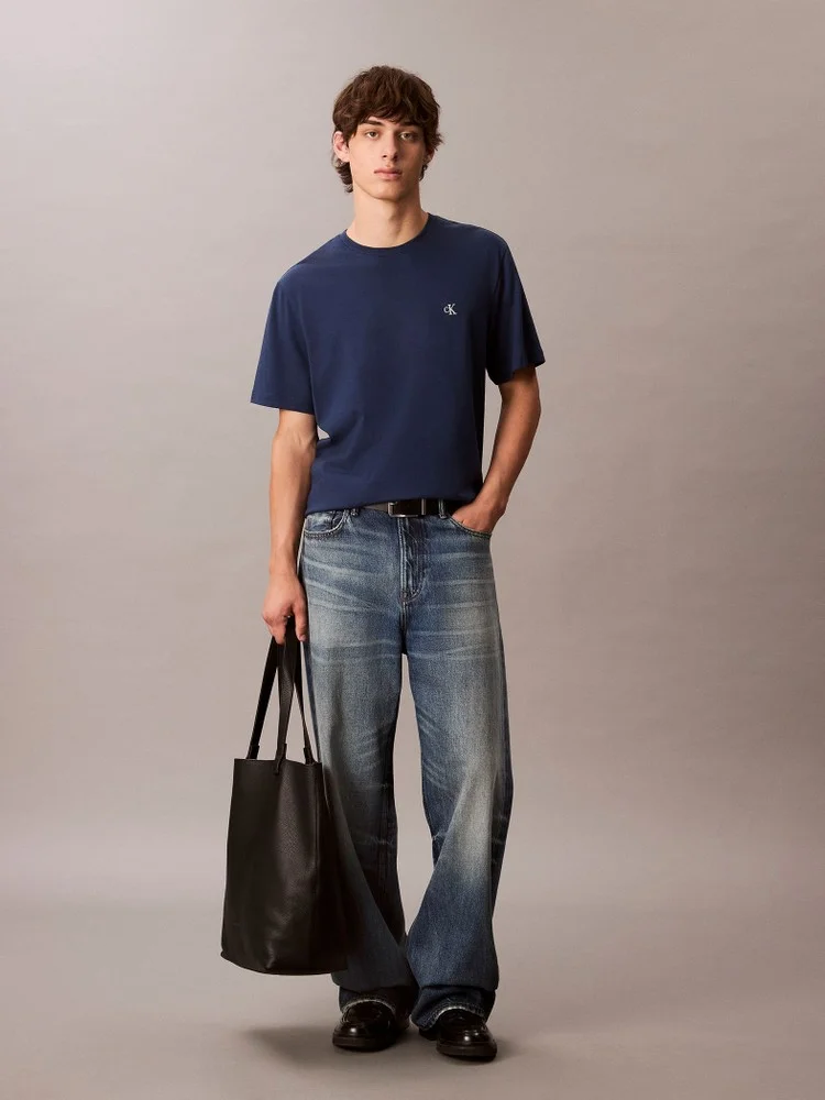 CK JEANS Áo Thun Nam Easy Monogram Tee