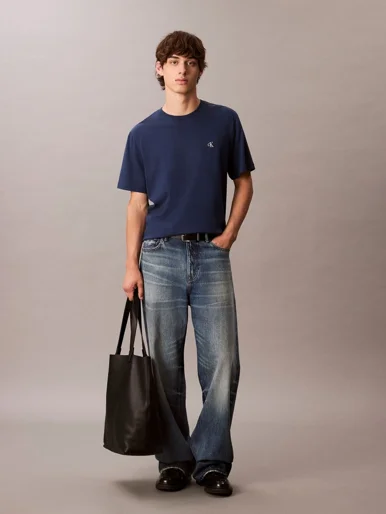 CK JEANS Áo Thun Nam Easy Monogram Tee