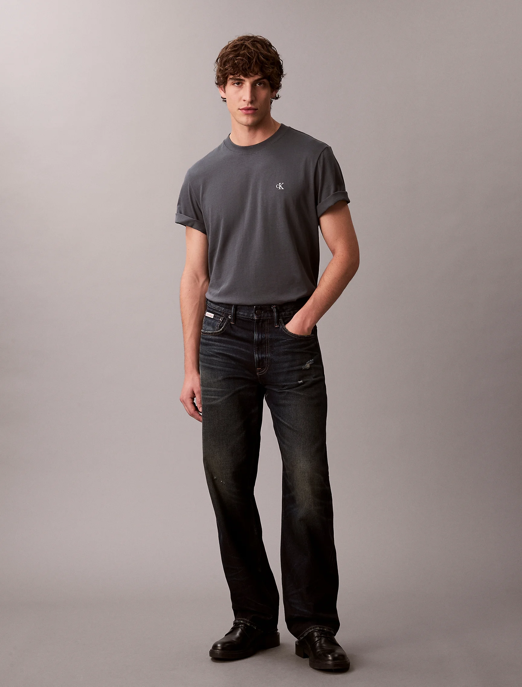 CK JEANS Áo Thun Nam Easy Fit