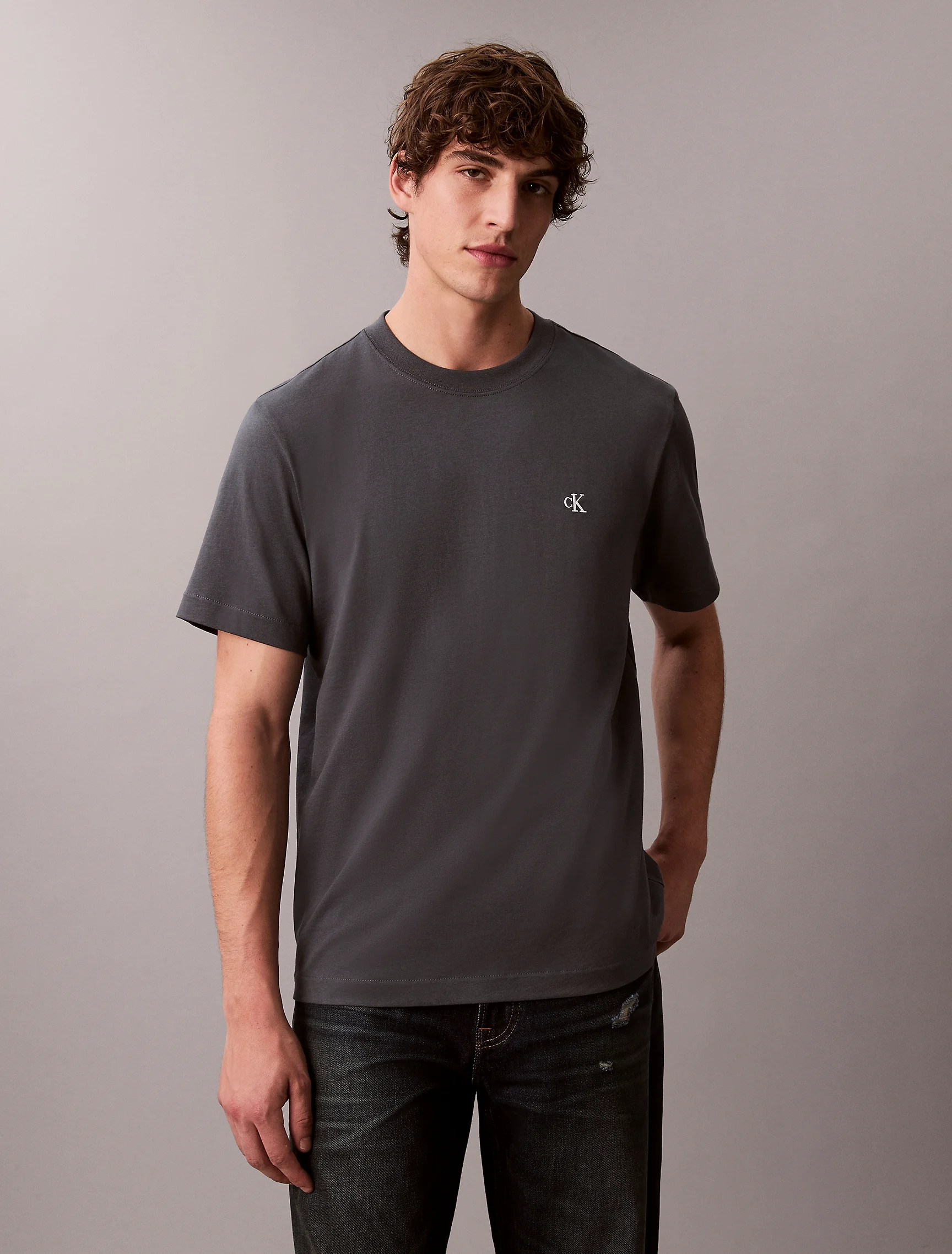 CK JEANS Áo Thun Nam Easy Fit