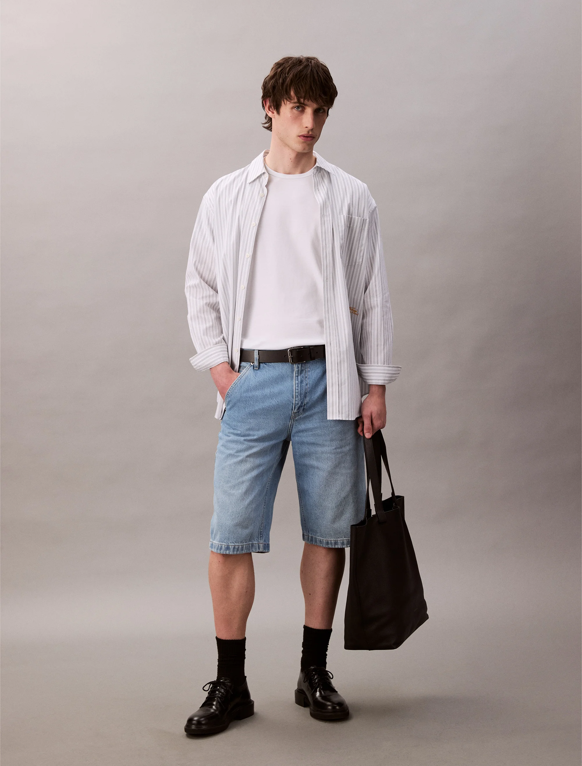 CK JEANS Quần Ngắn Nam 90s Denim Carpenter Shorts
