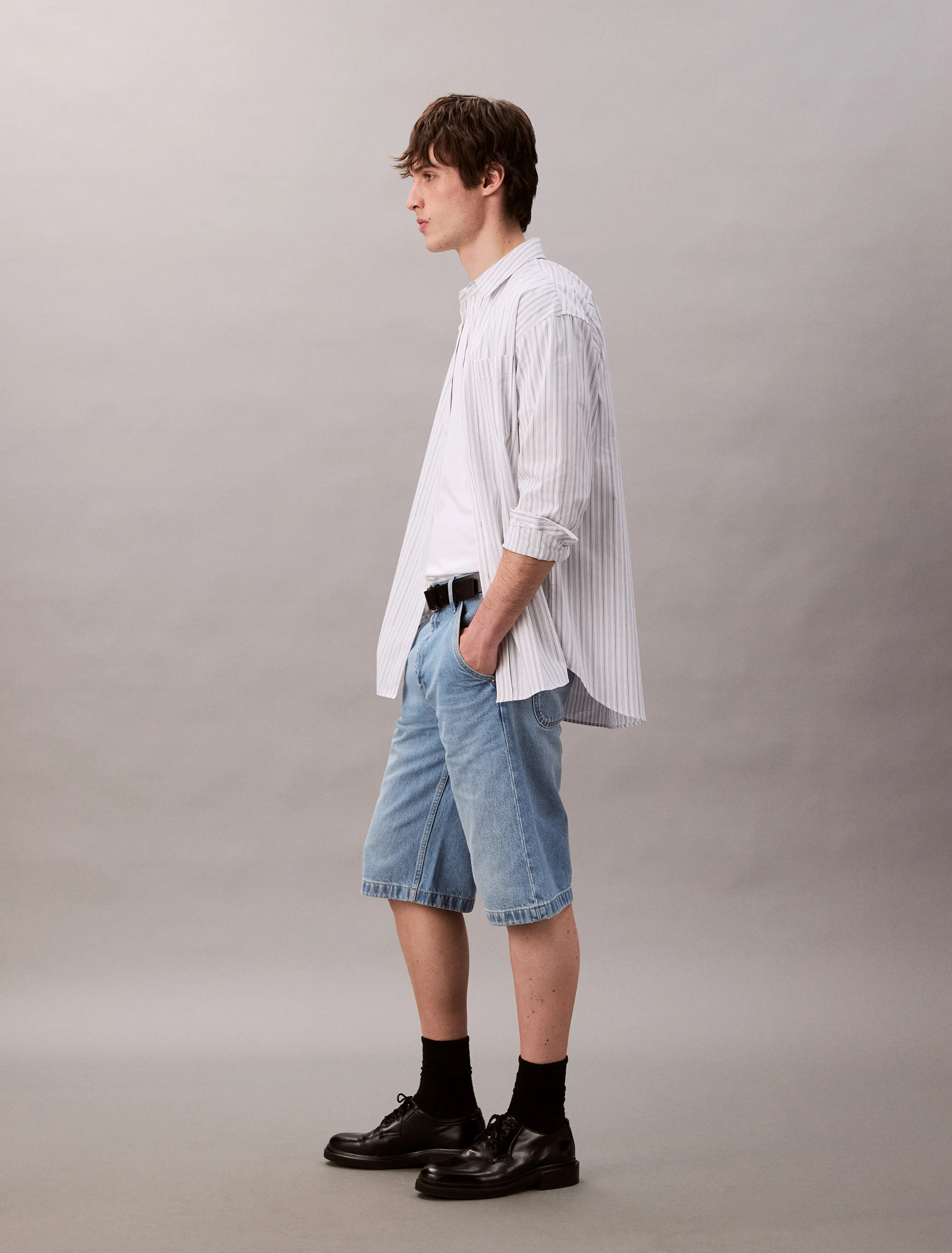 CK JEANS Quần Ngắn Nam 90s Denim Carpenter Shorts