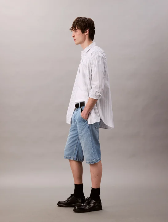 CK JEANS Quần Ngắn Nam 90s Denim Carpenter Shorts