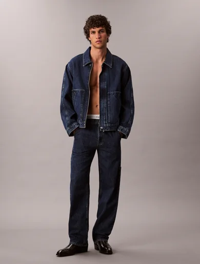 CK JEANS Áo Khoác Nam LS Indigo Gravel Workwear Jkt