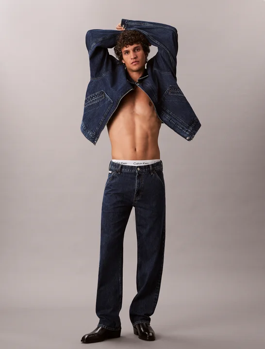CK JEANS Áo Khoác Nam LS Indigo Gravel Workwear Jkt