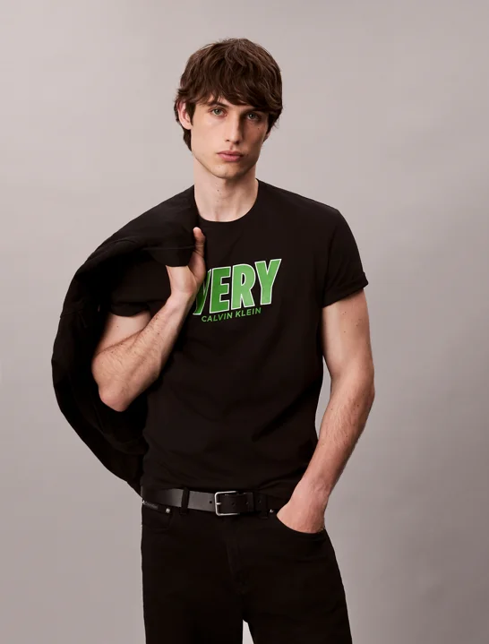 CK JEANS Áo Thun Nam Easy Fit