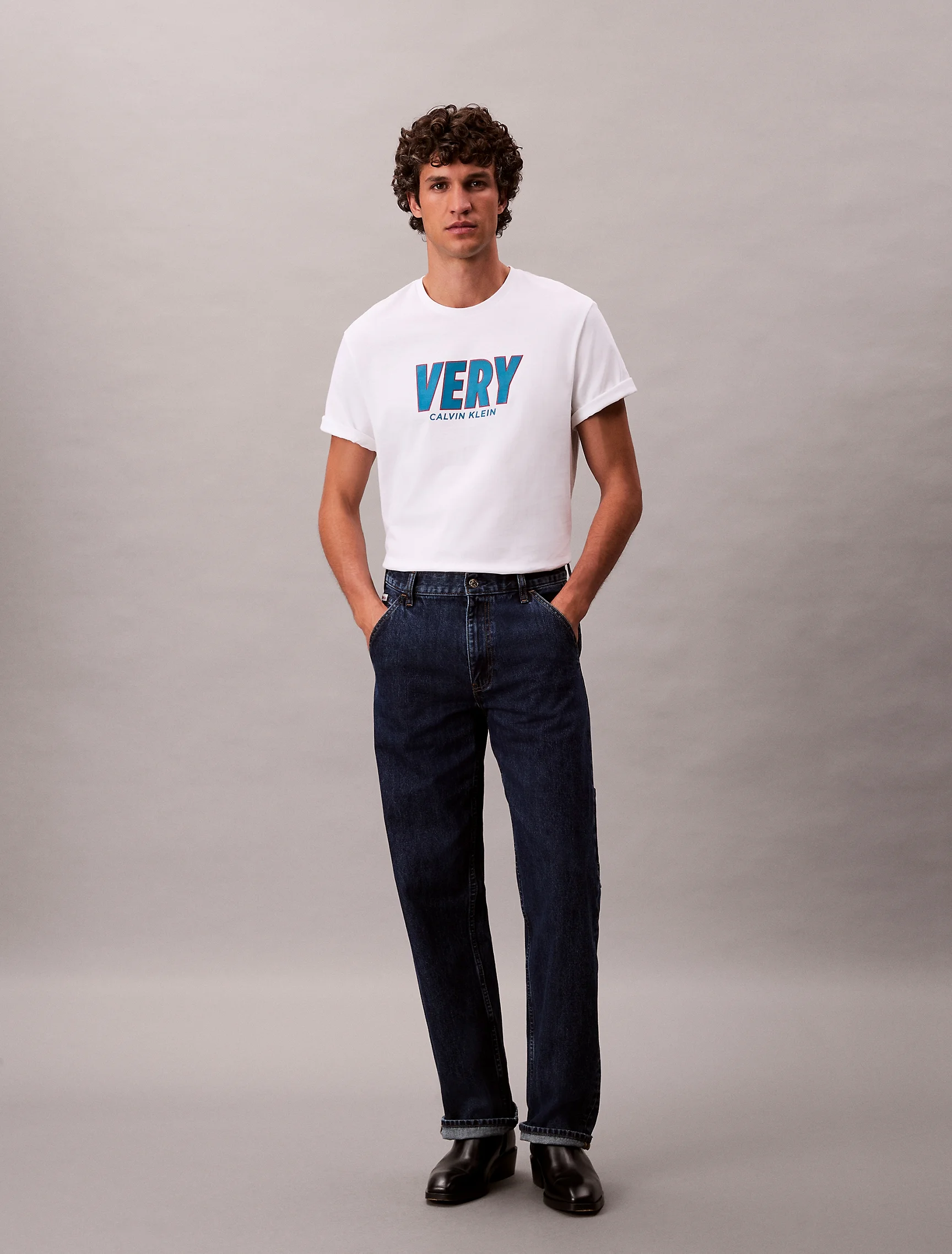 CK JEANS Áo Thun Nam Easy Fit