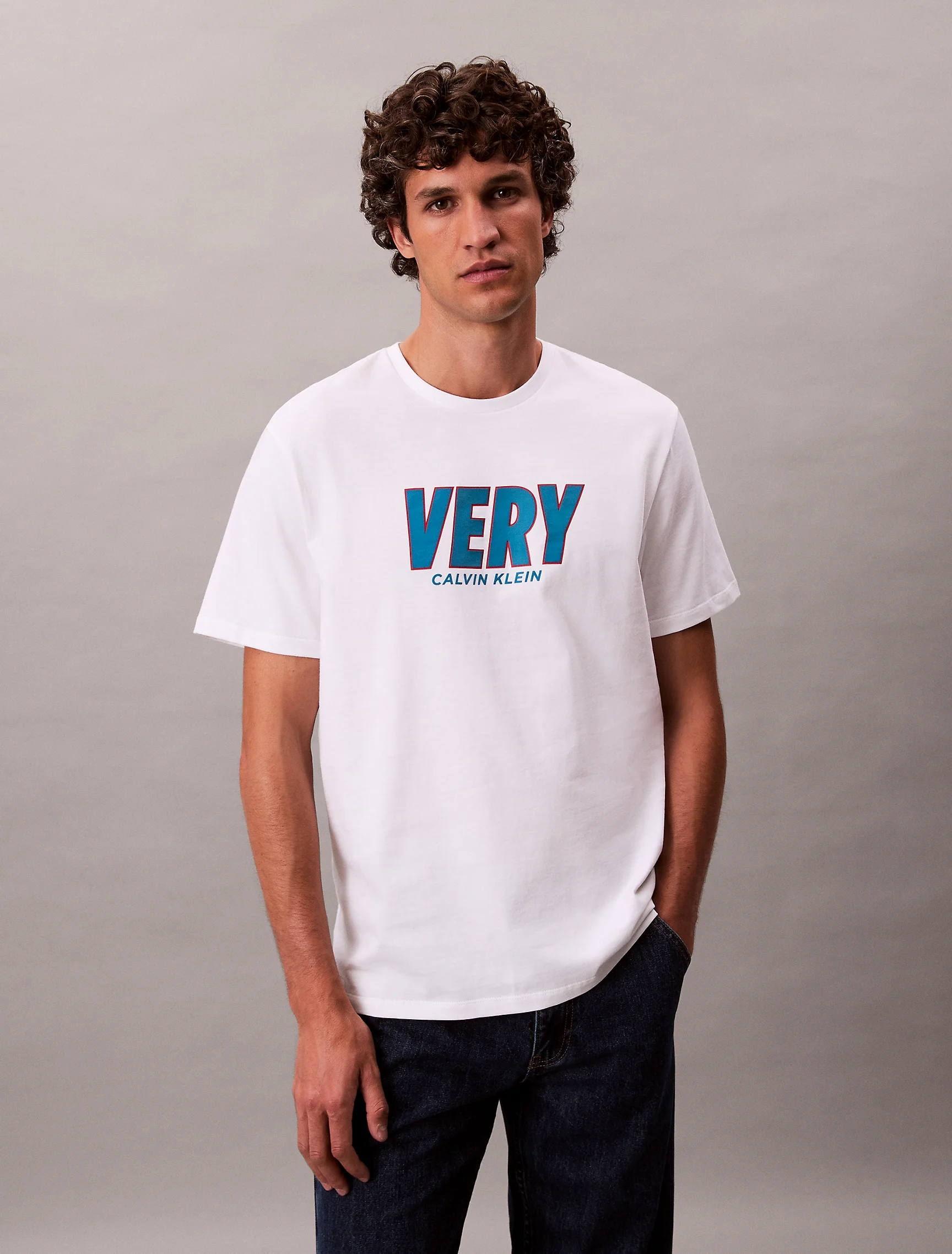 CK JEANS Áo Thun Nam Easy Fit
