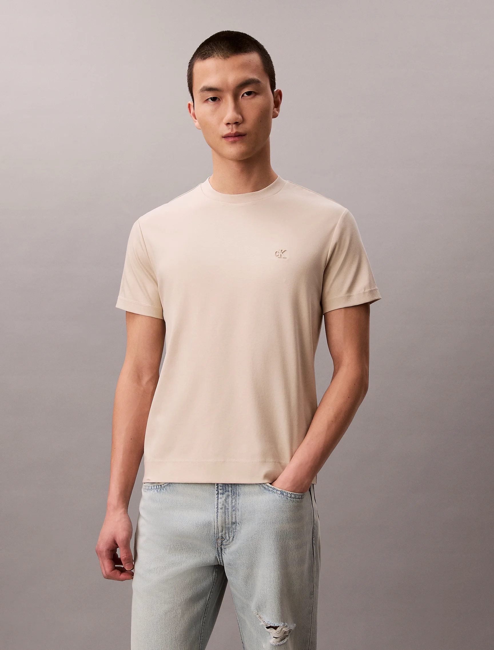 CK JEANS Áo Thun Nam Slim Fit