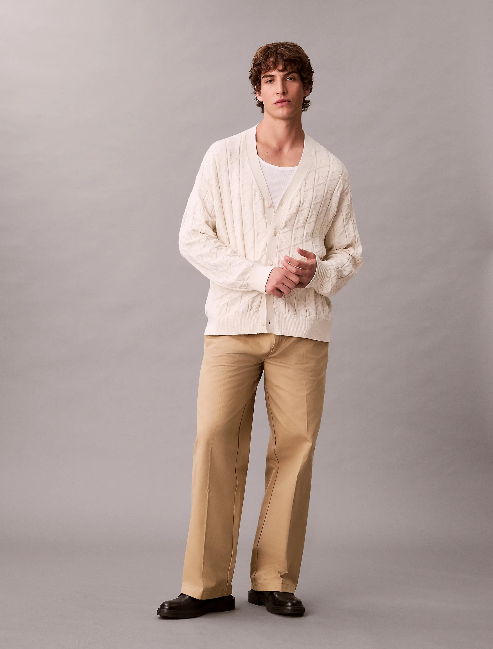 CK JEANS Áo Len Nam Easy Fit