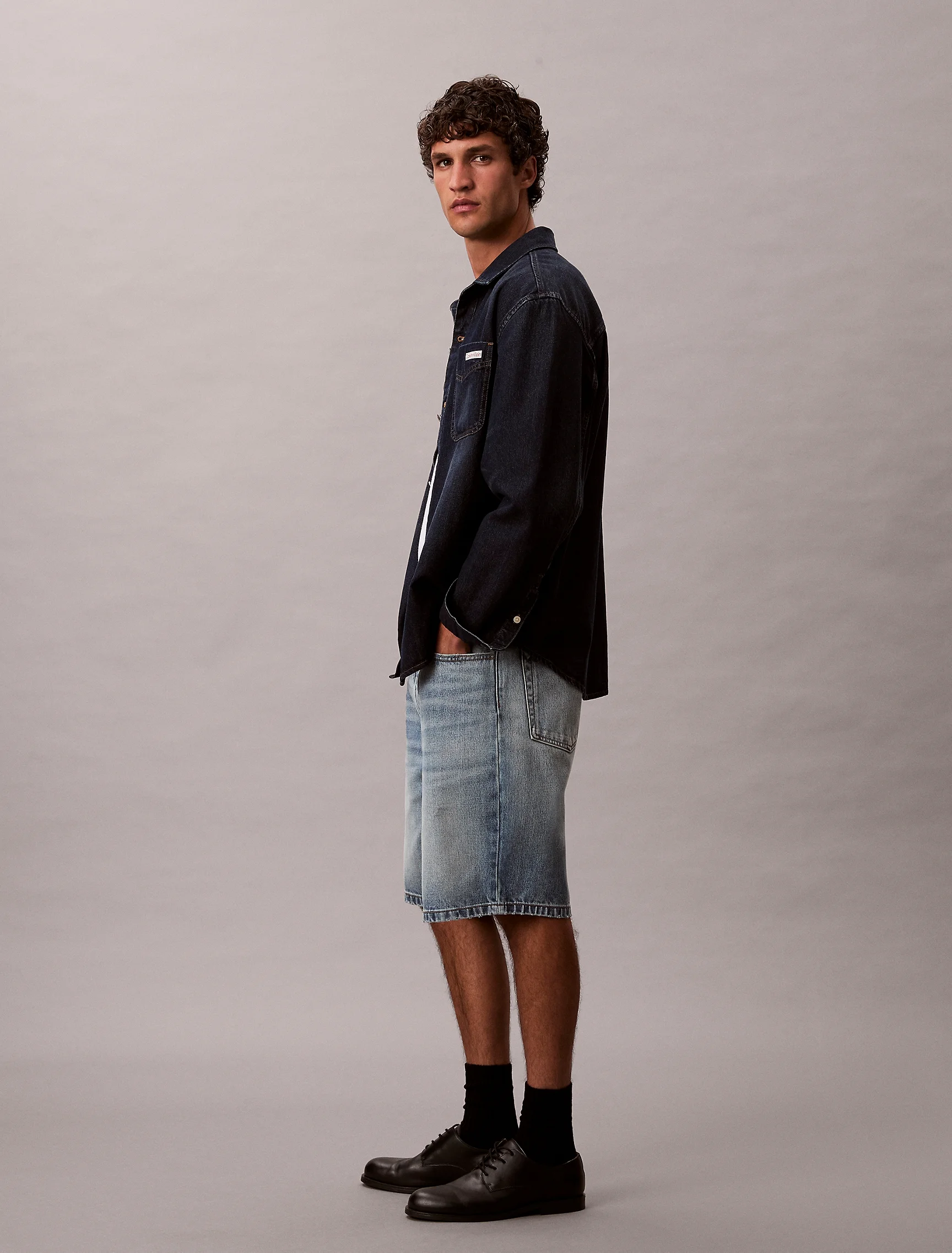 CK JEANS Quần Ngắn Nam 90S Fit