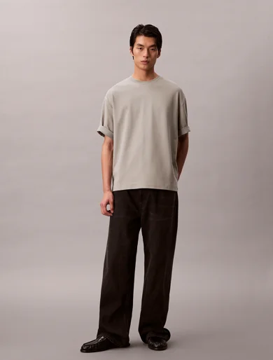 CK JEANS Áo Thun Nam SS Rlxd Cooling Pique Embossed