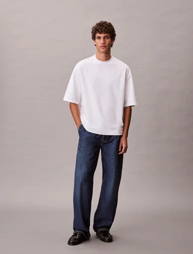 CK JEANS Áo Thun Nam SS Rlxd Cooling Pique Embossed