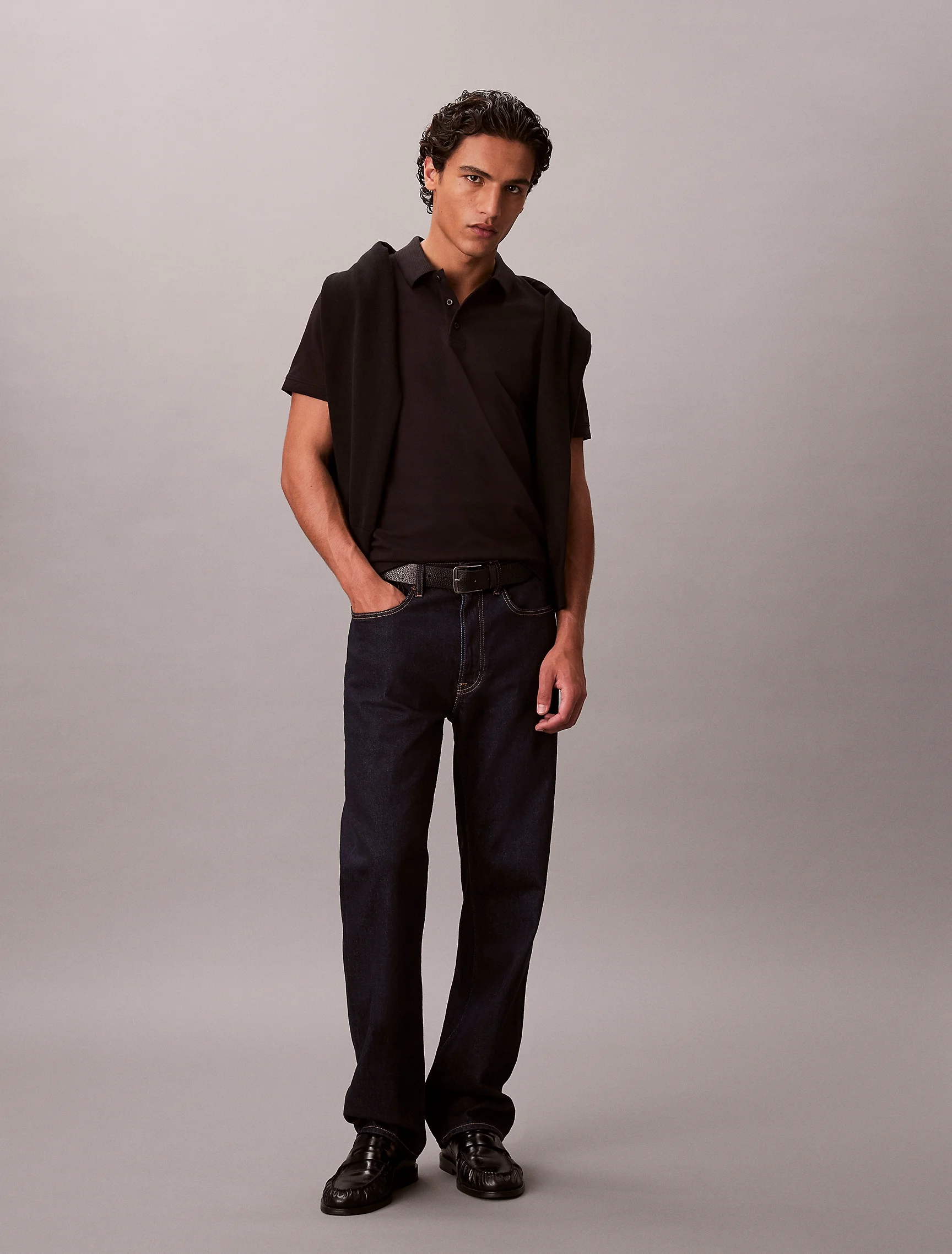 CK JEANS Áo Polo Nam Cooling Pique Ottoman Cllr