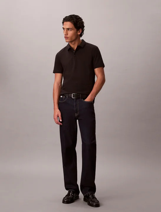 CK JEANS Áo Polo Nam Cooling Pique Ottoman Cllr