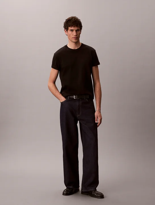 CK JEANS Áo Thun Nam Script Logo Tee