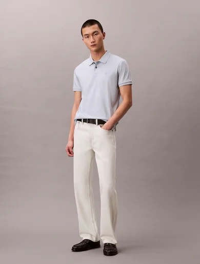 CK JEANS Áo Polo Nam Mercerized Slim Polo