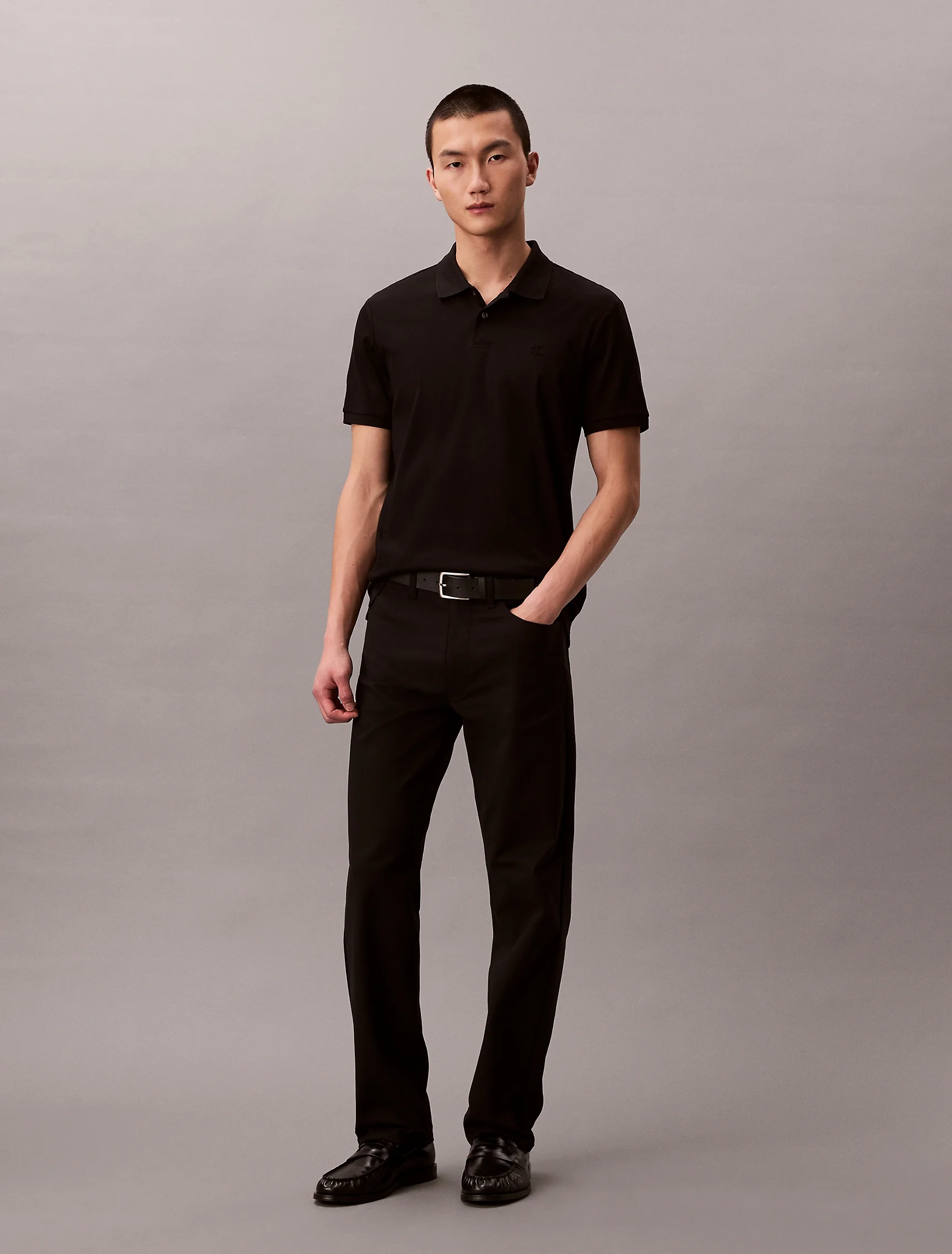 CK JEANS Áo Polo Nam Mercerized Slim Polo