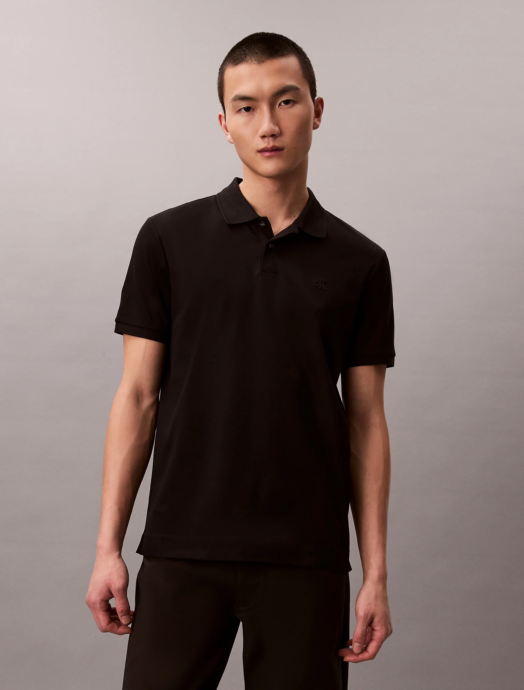 CK JEANS Áo Polo Nam Mercerized Slim Polo