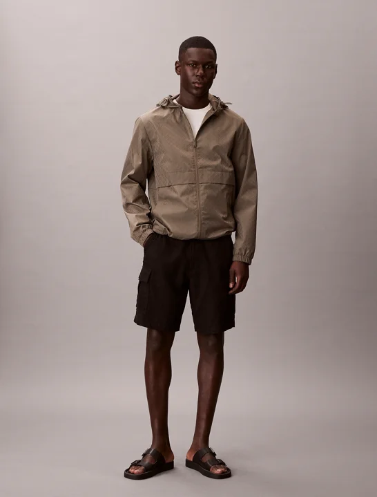 CK JEANS Áo Khoác Nam LS Aop Nylon Flange Windbreake